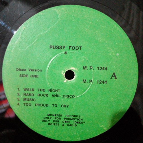 Pussy Foot 4 Disco De Vinilo Lp Tapa Generica Vg