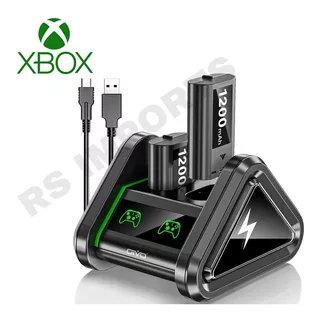 Carregador Controle Xbox One Series S/x Elite + 2 Baterias