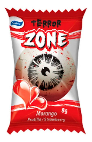 Doce Bala Chiclete Olho Halloween Terror Dia Das Bruxas