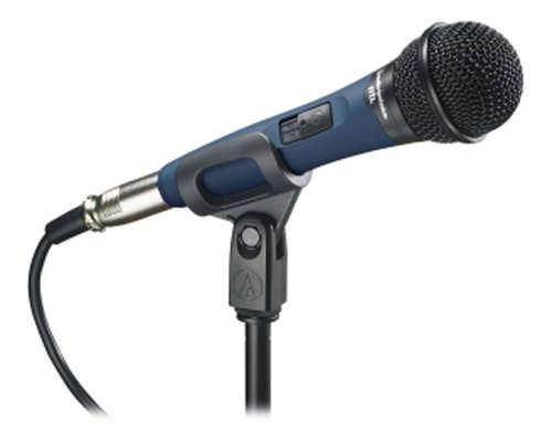 Micrófono cardioide dinámico Audio Technica MB1k Cl con cable de color negro/azul