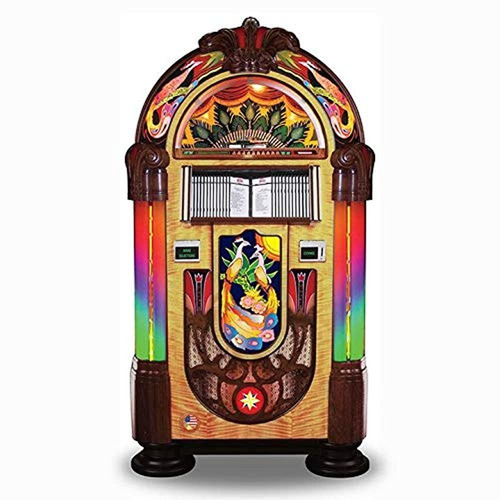 Imagen 1 de 7 de Rockola Bubbler Cd Peacock Jukebox Con Bluetooth §