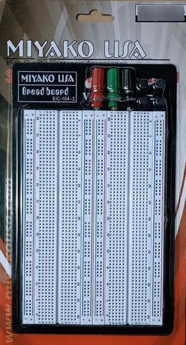 Protoboard Breadboard De 1660 Puntos Miyako Eic-104-3