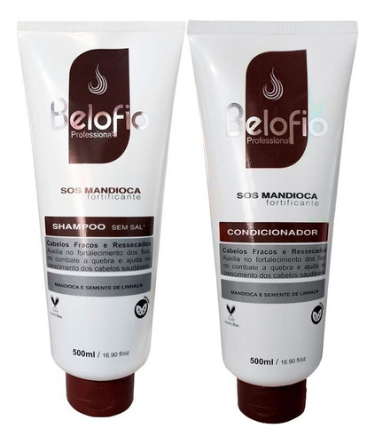  Belo Fio Vitalcap Kit Mandioca Shampoo 500 Ml + Cond 500 Ml