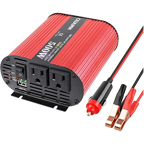 Inversor De Corriente De 500w Dc 12v Ca 110v Puerto De ...