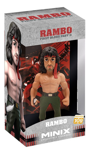 Minix Figura Rambo C/bandana + Cuchillo 12 Cm Int 14576