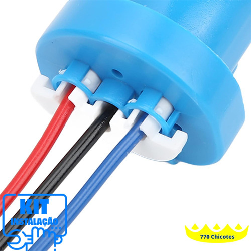 Par Plug Conector Chicote Soquete Lâmpada Farol Hb1 E Hb5