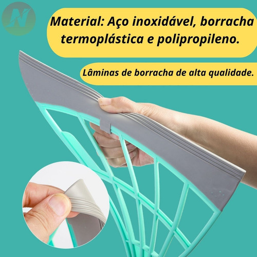 Imagem 4 de 7 de Vassoura Mágica Multifuncional Ajustável Silicone Inovadora