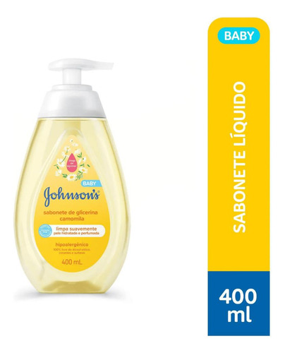 Sabonete Líquido De Glicerina Camomila 400ml Johnson's Baby