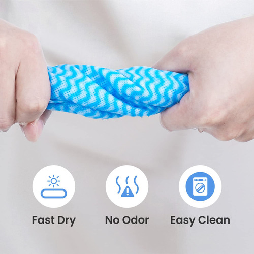 Toallas De Papel Reutilizables Multiusos Para Cocina Azul