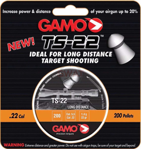 Imagen 3 de 10 de Balines Gamo Ts-22 5.5 Mm X200 - Caza - Aire Comprimido Co2