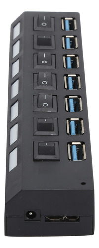 Hub De Várias Portas Usb 3.0 7 Divisor Individual De Alta V