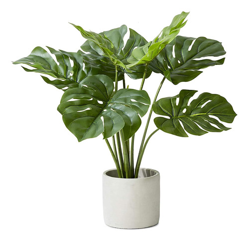 Planta De Monstera Artificial De Aspecto Real Maceta De...