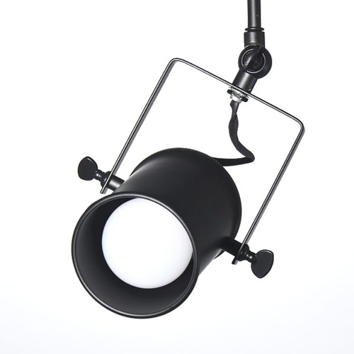 Imagen 6 de 8 de Lampara Spot Aplique 1 Luz Modelo Roloi I Leuk Negro E27
