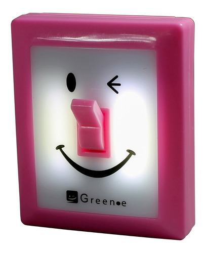 Luz De Pared Con Interruptor  Emoji Con 6 Pilas De Regalo 