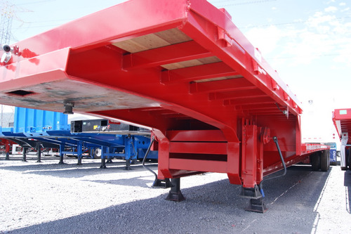 Remolque Cama Baja Chasis De 2 Y 3 Ejes Tipo Lowboy