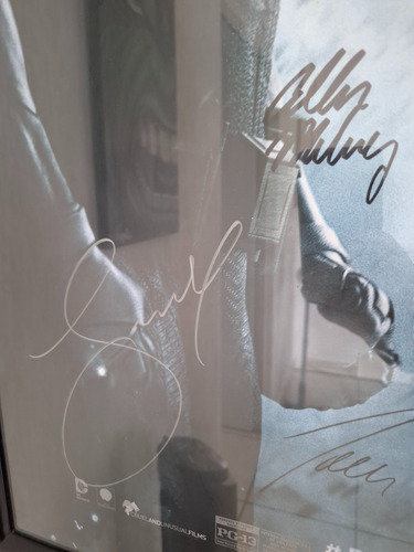 Poster Batman V Superman - Premier - Firmado X Elenco (Usado)