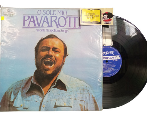 Lp - Acetato - Luciano Pavarotti - O Sole Mio - Romántico 