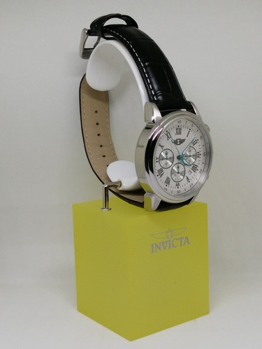 Relógio Invicta Quartz Branco Couro Modelo Ibi90242-002