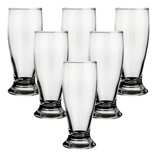 Vaso Cervecero Media Pinta X6 Munich 300cc Vidrio Nadir