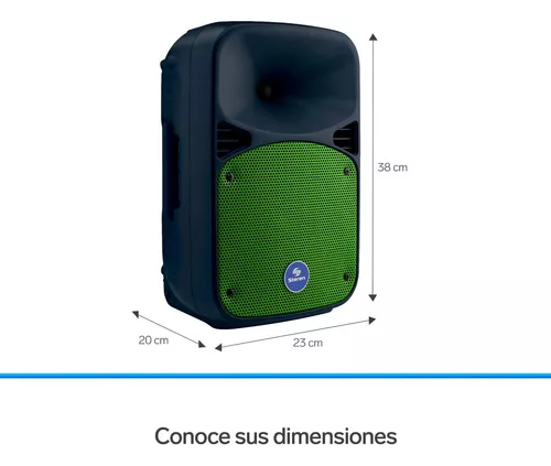 Bafle bluetooth de 8 de 1100w con microfono y bateria recargable