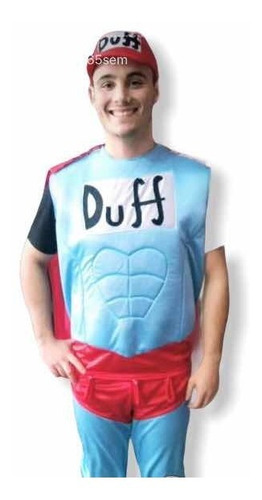 Disfraz Duffman Hombre Duff Adulto Calidad Profesional