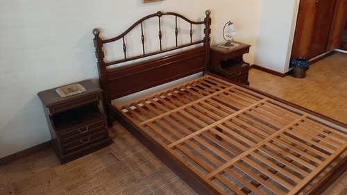 Juego De Dormitorio Premium Cama Y Dos Mesas De Luz