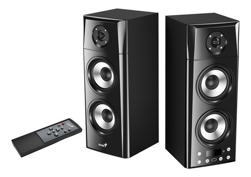 Imagen 2 de 6 de Parlante 2.0 Genius Sp-hf2800 Bluetooth 60w Rms Madera Rca