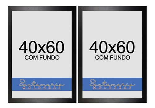 Kit 2 Molduras 40x60 Quadro Foto Painel Decoração Com Fundo