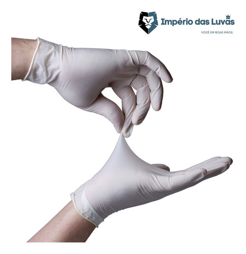 Imagem 5 de 6 de Luva Látex Procedimento Descartável P M G -caixa C/ 100 C-po