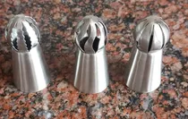 Comprar Boquillas Rusas Acero Inoxidable, Esfera, Set De 3 Boquillas