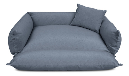 Caminha Pet 100% Sustentável Caminha Para Cachorro 65x50 Cor Cinza Desenho Liso
