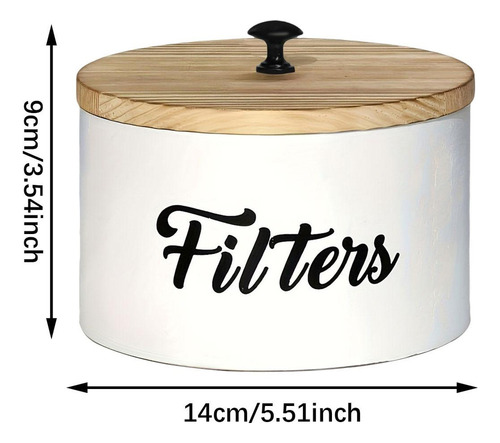 Soporte Para Filtro De Café De Granja, De Cocina Con Tapa