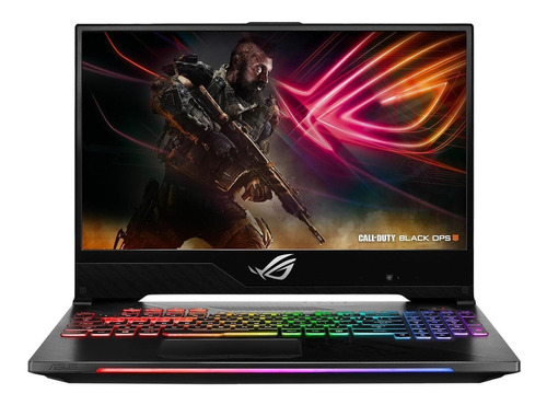 Notebook Asus ROG Strix Hero II GL504GM negra 15.6", Intel Core i7 8750H  16GB de RAM 1TB HDD 256GB SSD, NVIDIA GeForce GTX 1060 144 Hz 1920x1080px Windows 10 Home