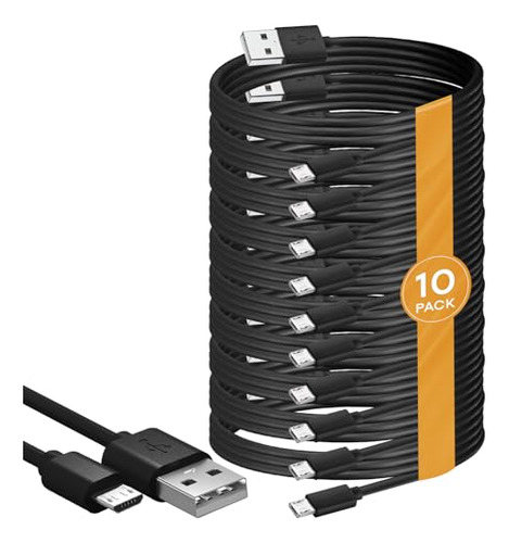 Cable Micro Usb De 1 Pie De Brendaz - Paquete De 10 - Cable