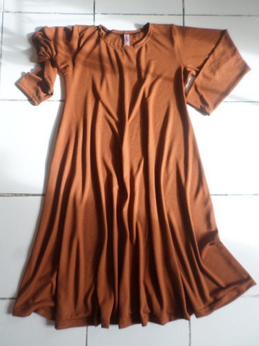 Imagen 6 de 8 de Vestido Super Evasè Lanilla Manga Larga