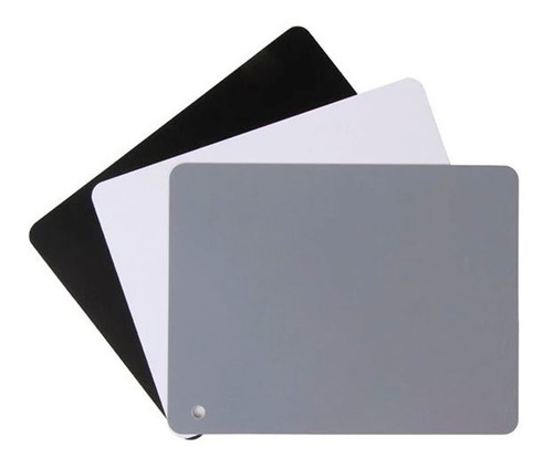 Tarjetas Balance De Blancos Fotografia 13x10 Cm Bl/n/gris