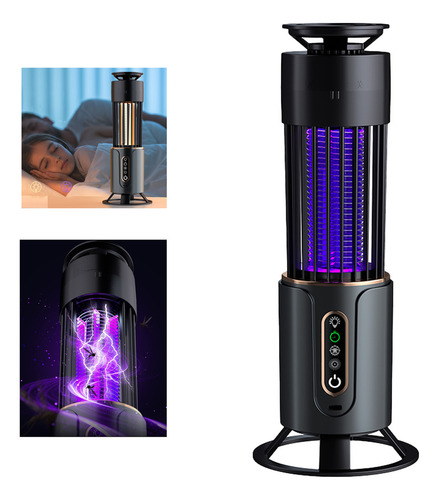Lámpara Repelente Eléctrica Recargable Mata Mosquitos Mosca 4500V