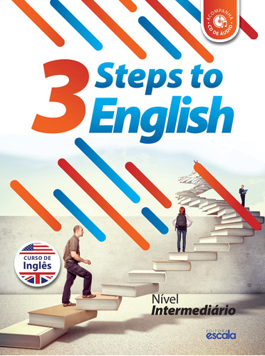 3 Steps to English, de a Escala. Editora Lafonte Ltda, capa mole em português, 2017