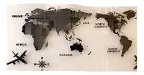 Comprar Mural De Viaje En Acrílico Mapa-mundi 3d 180 X 100 Cm