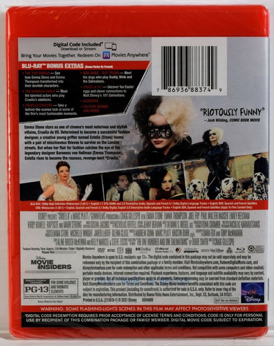 Blu-ray + Dvd Cruella