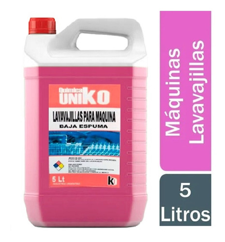 Detergente Lavabajillas Uniko 5 Lts Baja Espuma