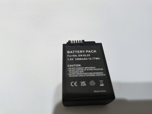 Bateria Batmax En-el25 1680 Mah Para Nikon Z50 Z30 Zfc