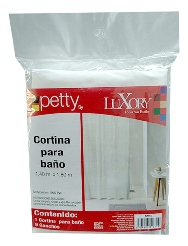 Cortina Para Baño 1.40 X 1.80 Colores Lisos 2 Piezas