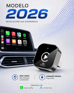 Carplay Adaptador Sem Fio Rb Smart Slim Usb Usb C Android Auto 2 Em 1 Slim E Potente