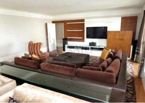 Imagem 2 de 15 de Moema Alto Padrão 302m² Condomínio Cobiçado 4 Suites Decorado 5 Vagas Lazer Quadra De Tênis - Em50043