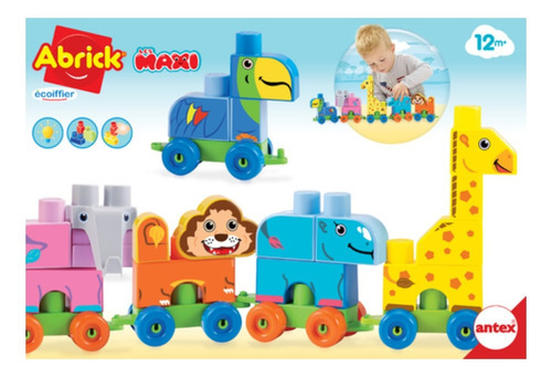 Abrick Bloque Tren Zoo 9065 Cantidad De Piezas 23