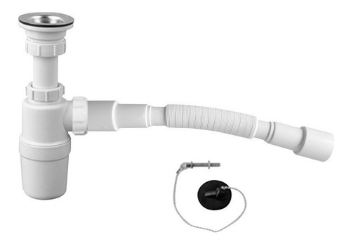 Imagen 1 de 7 de Sifon Cocina Pileta Para Bacha Simple Plastico Alta Calidad