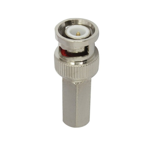 Conector Bnc Rg6 Enroscable Coaxial Cctv Camara 100 Unidades