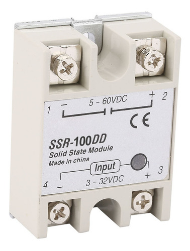 Módulo De Relé De Estado Sólido Ssr-100dd Entrada De Cc De C