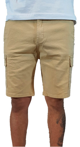 Zimith Bermuda Lifestyle Hombre Cargo Ollie Beige Ras